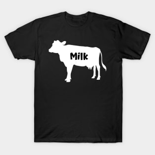 Funny Milk Dairy Cow Graphic T-Shirt T-Shirt